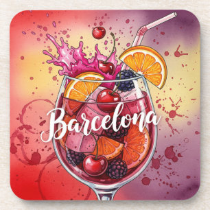Barcelona, Spanje, door Natasha Us Bier Onderzetter