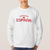 Barcelona Spanje (España), met ernstige problemen T-shirt (Voorkant)