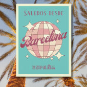 Barcelona Spanje España Retro  Briefkaart