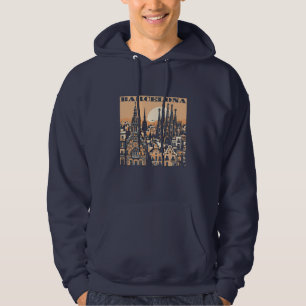 Barcelona Spanje Europa Hoodie
