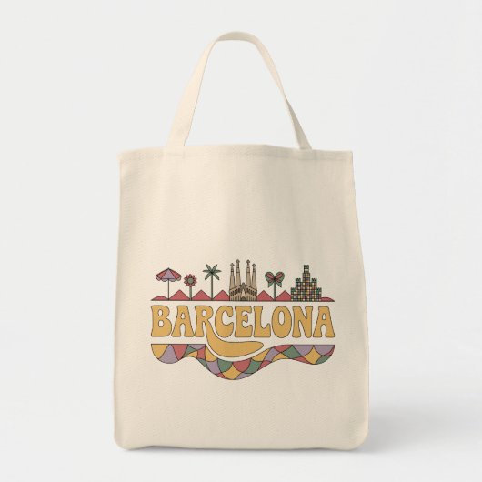 Barcelona Spanje Europa Tote Bag (Voorkant)