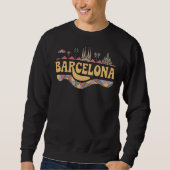 Barcelona Spanje Europa Trui (Voorkant)