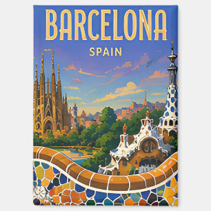 Barcelona Spanje Gaudi Architectuur Middellandse Z Magneet