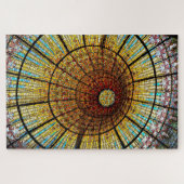 Barcelona Spanje Glas in lood Reisfoto Legpuzzel (Horizontaal)