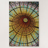 Barcelona Spanje Glas in lood Reisfoto Legpuzzel (Verticaal)