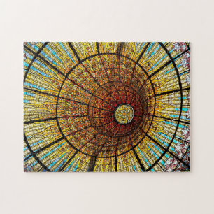 Barcelona Spanje Glas in lood Reisfoto Legpuzzel