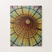 Barcelona Spanje Glas in lood Reisfoto Legpuzzel (Verticaal)