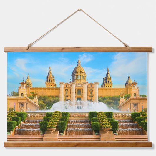 Barcelona Spanje Hangend Wandkleed (Voorkant)