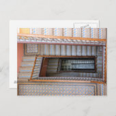 Barcelona, Spanje - het Briefkaart van de Trap van (Voorkant / Achterkant)