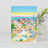 Barcelona Spanje Kaart (Staand voorkant)