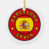 Barcelona Spanje Keramisch Ornament (Voorkant)