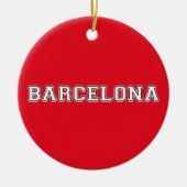 Barcelona Spanje Keramisch Ornament (Voorkant)
