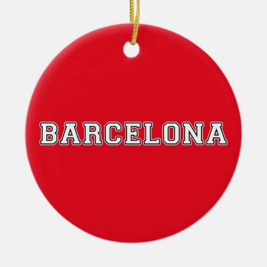 Barcelona Spanje Keramisch Ornament (Voorkant)