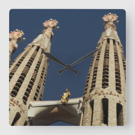 Barcelona Spanje Kerk Square Wall klok