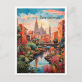Barcelona Spanje Kunst Reizen Briefkaart (Voorkant)