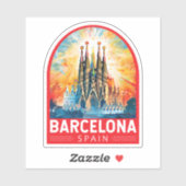 Barcelona Spanje La Sagrada Familia Reiskunst Sticker (Vel)