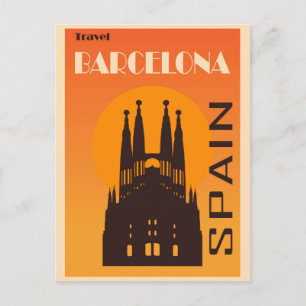  Barcelona Spanje La Sagrada Familia Reizen Briefkaart