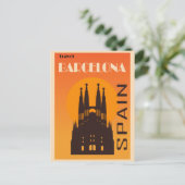 Barcelona Spanje La Sagrada Familia Reizen Briefkaart (Staand voorkant)