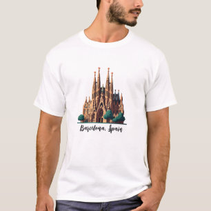 Barcelona Spanje La Sagrada Familia T-shirt