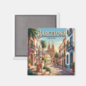 Barcelona, Spanje Magneet (Voorkant / Achterkant)