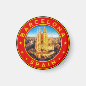 Barcelona Spanje Magneet (Voorkant)