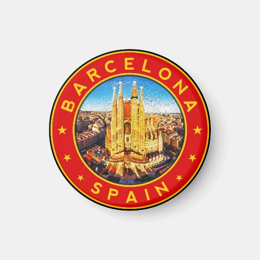 Barcelona Spanje Magneet (Voorkant)