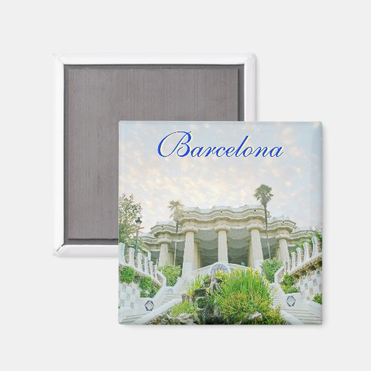 Barcelona spanje magneet (Voorkant / Achterkant)
