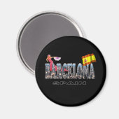 Barcelona Spanje Magneet (Voorkant / Achterkant)