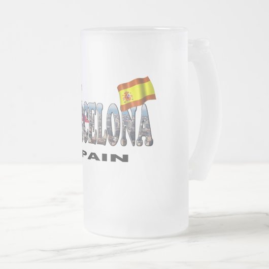 Barcelona Spanje Matglas Bierpul (Voorkant rechts)