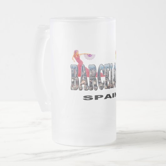 Barcelona Spanje Matglas Bierpul (Voorkant links)