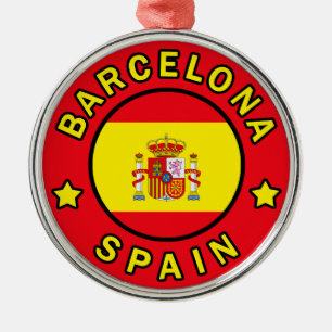 Barcelona Spanje Metalen Ornament