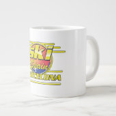 Barcelona Spanje naar Ski logo Grote Koffiekop (Voorkant rechts)