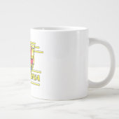 Barcelona Spanje naar Ski logo Grote Koffiekop (Rechts)