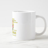 Barcelona Spanje naar Ski logo Grote Koffiekop (Rechts)