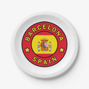 Barcelona Spanje Papieren Bordje