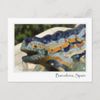 Barcelona Spanje Parc Guell Mosaic Lizard