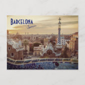 Barcelona, Spanje - Park Guell Briefkaart (Voorkant)