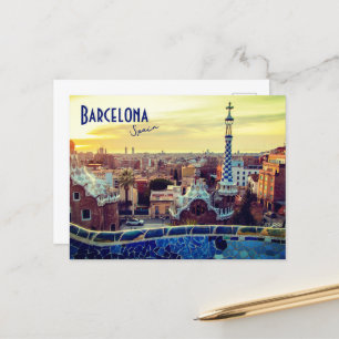 Barcelona, Spanje - Park Guell Briefkaart