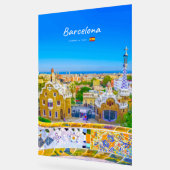 Barcelona, Spanje - Park Guell Gaudi Mozaïek Acryl Bord (Hoek)