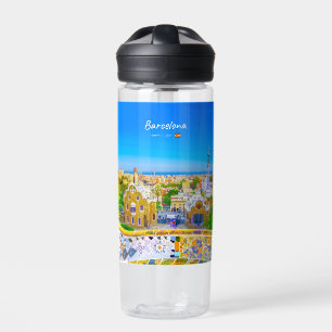 Barcelona, Spanje - Park Guell Gaudi Mozaïek CBE Waterfles