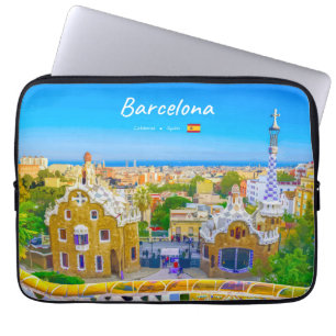 Barcelona, Spanje - Park Guell Gaudi Mozaïek Laptop Sleeve