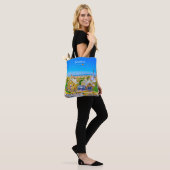 Barcelona, Spanje - Park Guell Gaudi Mozaïek Tote Bag (Op model)
