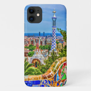 Barcelona Spanje Park Guell Mozaïek Bench Fine Art Case-Mate iPhone Case