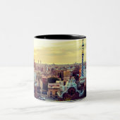 Barcelona, Spanje - Park Guell Tweekleurige Koffiemok (Center)