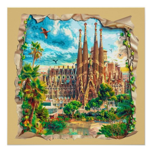 Barcelona, Spanje Perfect Poster (Voorkant)