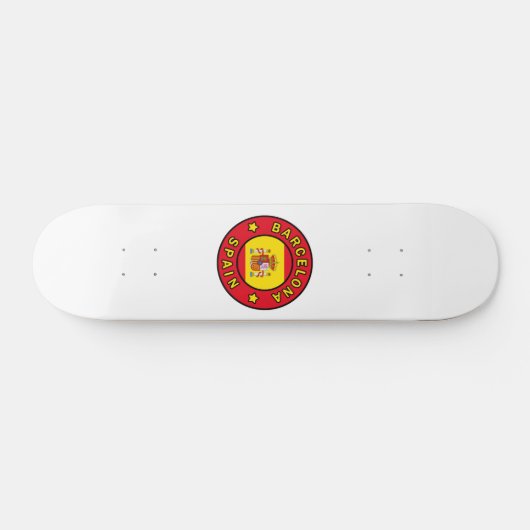 Barcelona Spanje Persoonlijk Skateboard (Horizontaal)