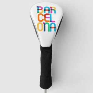 Barcelona Spanje Pop Art Letters Golfheadcover