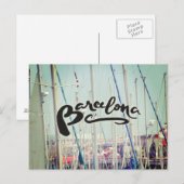 Barcelona Spanje Port Europe Wanderlust Briefkaart (Voorkant / Achterkant)
