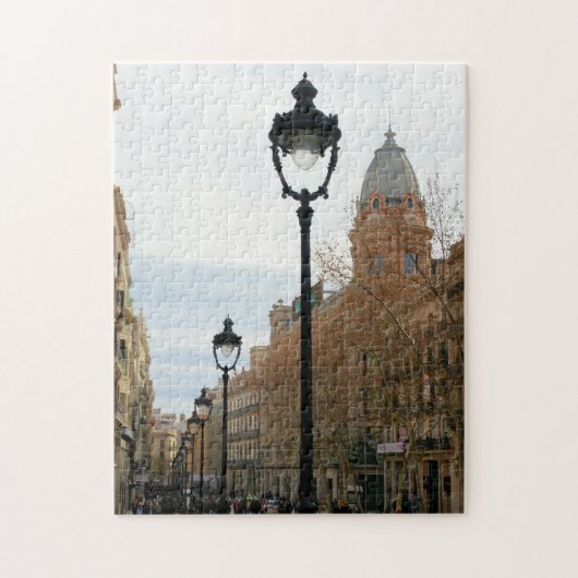 Barcelona, Spanje - Portal del Angel Puzzle Legpuzzel (Verticaal)