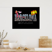 Barcelona Spanje Poster (Keuken)